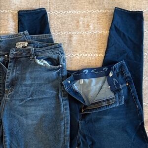 Stylish Blue Women's Jeans- 2 Pairs Size 14